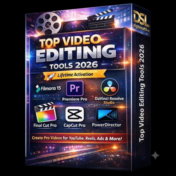 Top Video Editing Software Bundle 2026 – LifeTime Activation