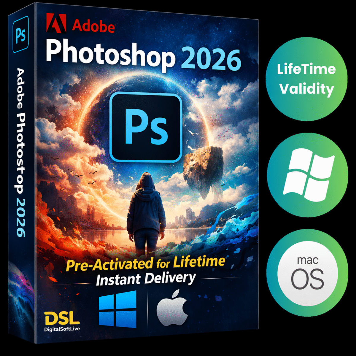 Adobe Photoshop 2026 (Windows + MacOS)